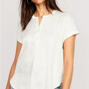 NWT Old Navy Dolman Sleeve Satin Popover Shirt